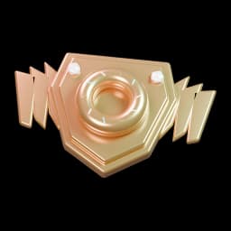 Gilded emblem